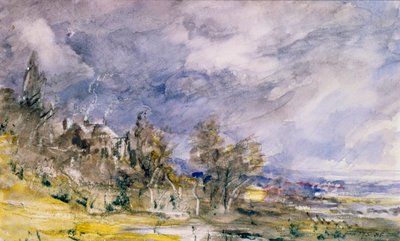 Hampstead Heath vicino a Well Walk, 1834 da John Constable
