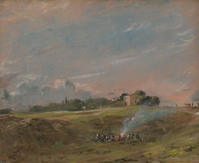 Hampstead Heath, con un falò da John Constable