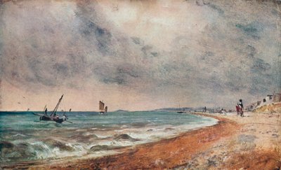 Spiaggia di Hove, con barche da pesca, c1824 da John Constable