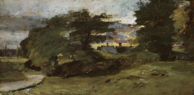 Paesaggio con cottage, 1809-10 da John Constable
