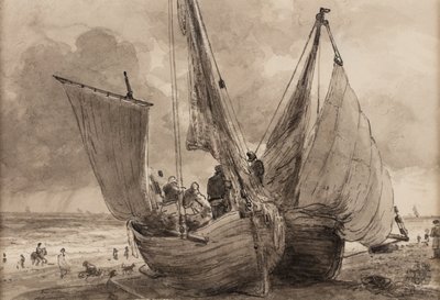Lugger e barca Hog, Brighton da John Constable