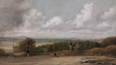 Scena di aratura nel Suffolk, 1824-1825 da John Constable