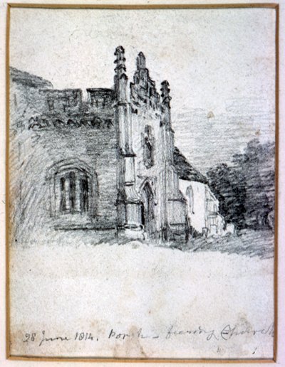 Portico della Chiesa di Feering, 28 giugno 1814 da John Constable