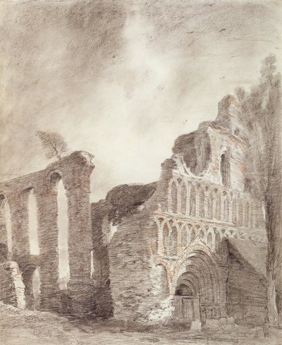 Rovina del Priorato di St. Botolph, Colchester, c.1809 da John Constable