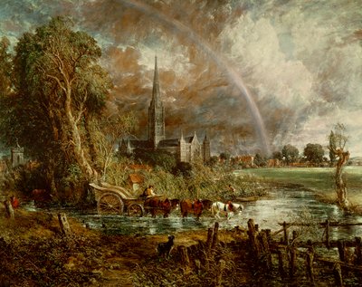 Cattedrale di Salisbury dai prati, 1831 da John Constable