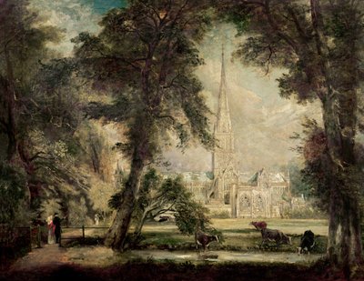 Cattedrale di Salisbury dai Giardini del Vescovo, c.1822-23 da John Constable