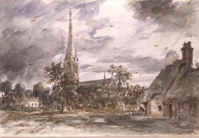 Cattedrale di Salisbury: con cottage da John Constable