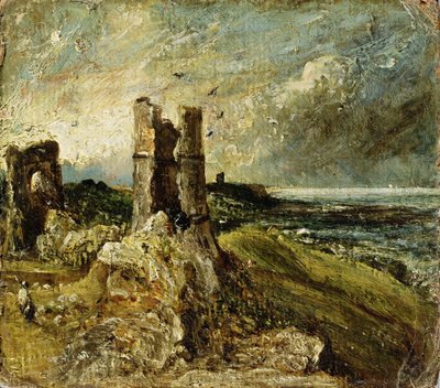 Schizzo del Castello di Hadleigh (recto) da John Constable