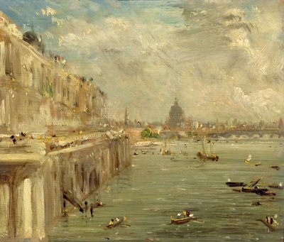 Terrazza di Somerset House dal Ponte di Waterloo da John Constable