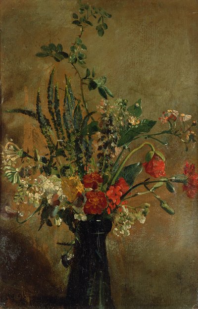 Studio di fiori in un bicchiere di giacinto, 1814 da John Constable