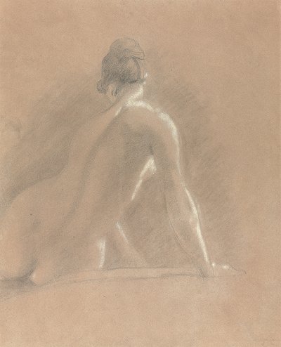 Studio di un nudo femminile visto da dietro da John Constable