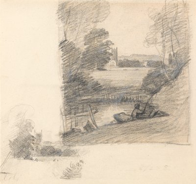 Due studi della chiesa di Dedham da est da John Constable