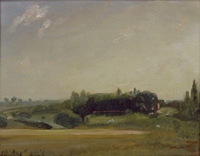 Vista verso il rettorato, East Bergholt da John Constable