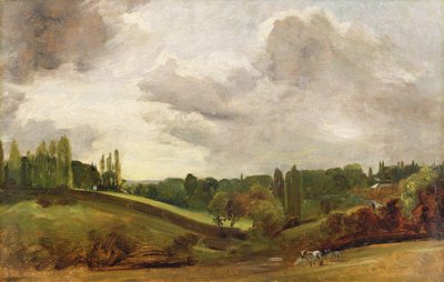 Veduta di East Bergholt, c.1813 da John Constable