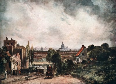 Veduta della Città di Londra dal Cottage di Sir Richard Steele, 19° secolo da John Constable