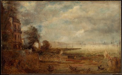 Il ponte di Waterloo visto dalla scalinata di Whitehall da John Constable