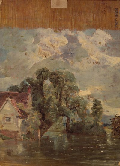 Cottage di Willy Lott, vicino al mulino di Flatford da John Constable