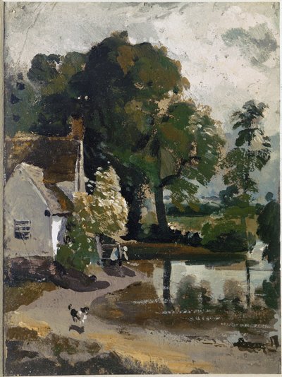 La casa di Willy Lott, vicino al mulino di Flatford da John Constable