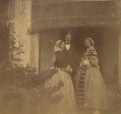[Contessa Canning con ospiti, Government House, Allahabad], 1858 da John Constantine Stanley