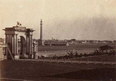 [Veduta di Chowringhee dalla Government House, Calcutta], 1858-61 da John Constantine Stanley