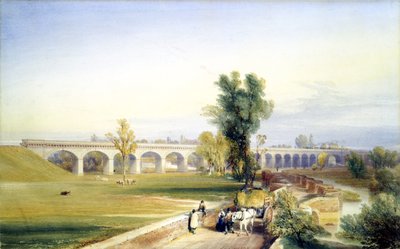 Ponte del fiume olandese, ramo di Hull e Doncaster, North Eastern Railway, 1847 da John Cooke Bourne