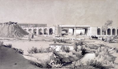 Ponte di Hampstead Road, 5 ottobre 1836 da John Cooke Bourne