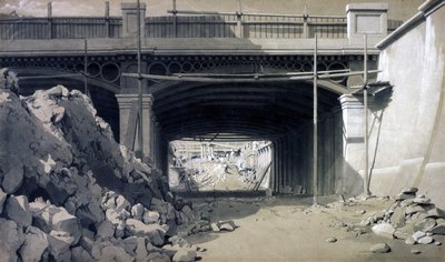 Ponte di Hampstead Road, settembre 1836 da John Cooke Bourne