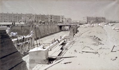 Ponte di Hampstead Road, dal lato di Camden, 11 agosto 1836 da John Cooke Bourne
