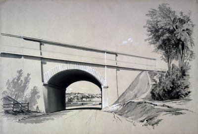 Ponte Obliquo, Boxmoor, Hertfordshire, 12 giugno 1837 da John Cooke Bourne