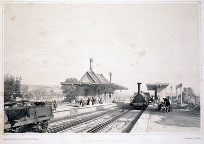 Stazione di Pangbourne, 1846 da John Cooke Bourne