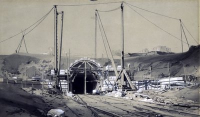 Tunnel di Primrose Hill, aprile 1837 da John Cooke Bourne