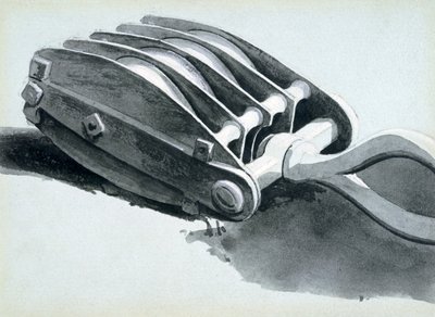 Carrucola usata nella costruzione ferroviaria, 1833-38 da John Cooke Bourne