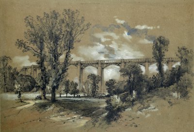 Il viadotto di Blatchford, c.1835-38 da John Cooke Bourne