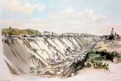 Taglio di Tring, Ferrovia Londra & Birmingham, 17 giugno 1837 da John Cooke Bourne
