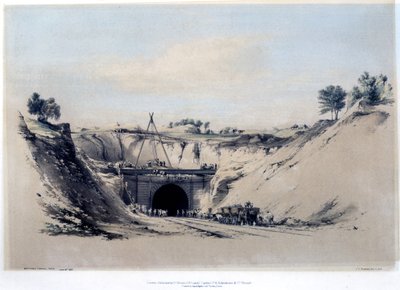 Tunnel di Watford, Hertfordshire, 6 giugno 1837 da John Cooke Bourne