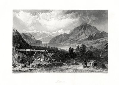 Lucerna, Svizzera centrale, XIX secolo da John Cousen