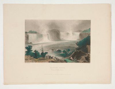 Cascate del Niagara (da vicino alla Clifton House), illustrazione per Nathaniel Parker Willis da John Cousen