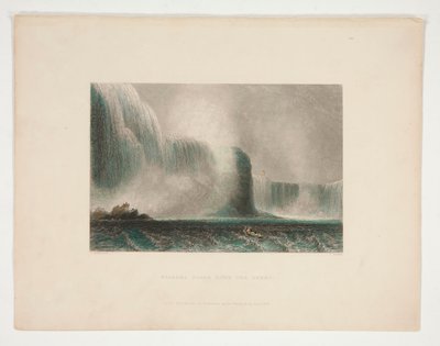 Cascate del Niagara dal traghetto, illustrazione per Nathaniel Parker Willis da John Cousen