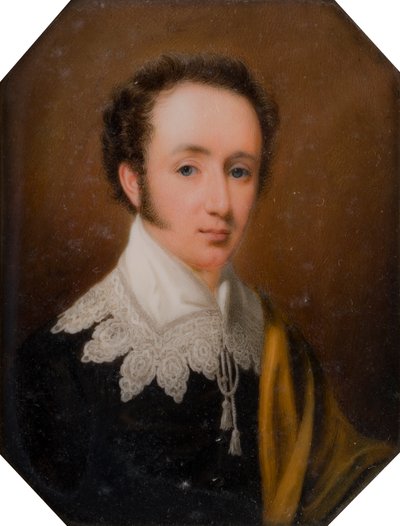 Ritratto di George, Visconte Newport poi 2° Conte di Bradford (1789-1865) (c.1809-62) da John Cox Dillman Engleheart
