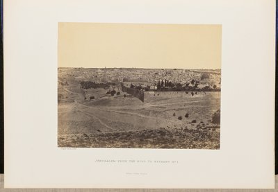 Gerusalemme dalla strada per Betania, n. 1 da John Cramb