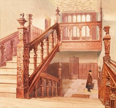 Charterhouse: la Grande Scalinata, Maggio 1885 da John Crowther
