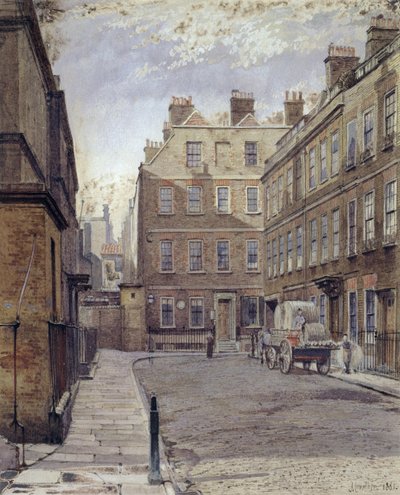 Casa del Dr. Johnson, 17 Gough Square, Londra da John Crowther