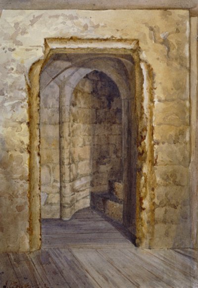 Interno della Torre Insanguinata nella Torre di Londra da John Crowther