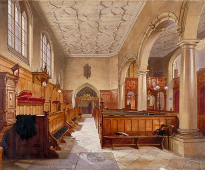 Interno della cappella nella Charterhouse, Londra da John Crowther
