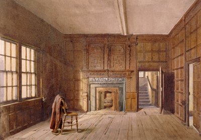 Vista interna della stanza di Sir John Spencer a Canonbury House, Islington, Londra, 1887 da John Crowther