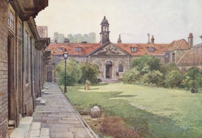Londra perduta: Almshouses di Lady Dacre, Giardino Frontale da John Crowther