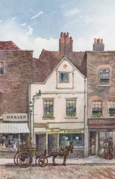 Londra perduta: Pescheria di Maunder, No 72 Cheyne Walk, Chelsea da John Crowther