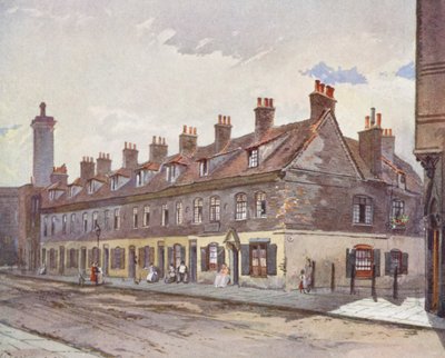 Londra perduta: Vecchie case in Pye Street, Westminster da John Crowther