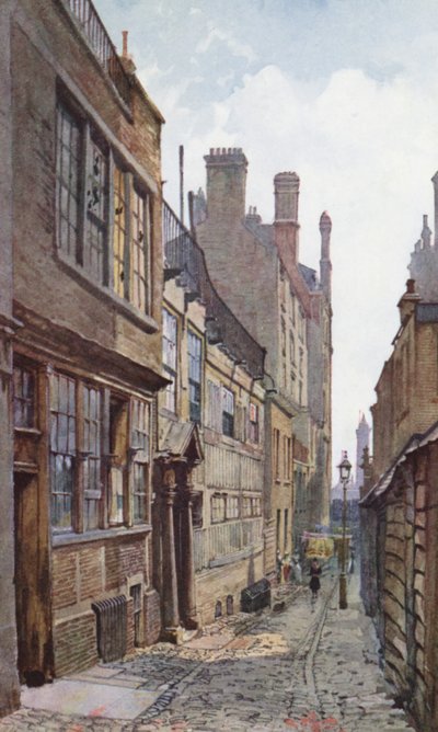 Londra perduta: Casa di Sir William Congreve, estremità sud di Cecil Street, Strand da John Crowther