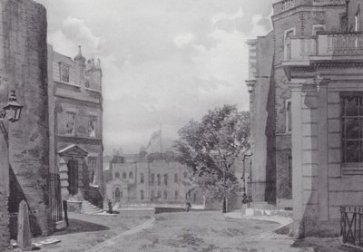 Londra perduta: Whitehall Yard, Casa di Vanbrugh sullo sfondo da John Crowther